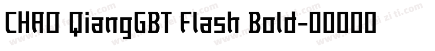 CHAO QiangGBT Flash Bold字体转换